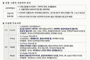 [단독] 신형 그랜저HG 사전계약 공문입수!