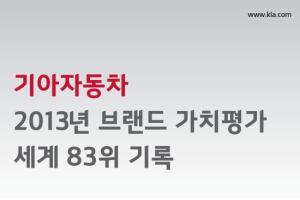 현대자동차 글로벌 43위, 기아자동차 83위로 도약하다.