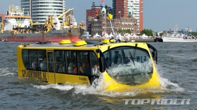 광안리 앞바다에 수륙양용버스 뜬다..수출도 계획